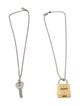 heaven BY MARC JACOBS Crystal Padlock & Key Pendant Necklace