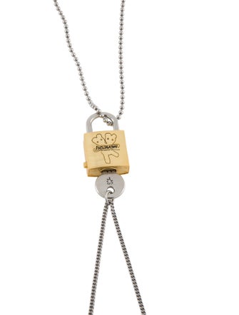 heaven BY MARC JACOBS Crystal Padlock & Key Pendant Necklace