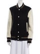Marc Jacobs Wool Colorblock Pattern Bomber Jacket