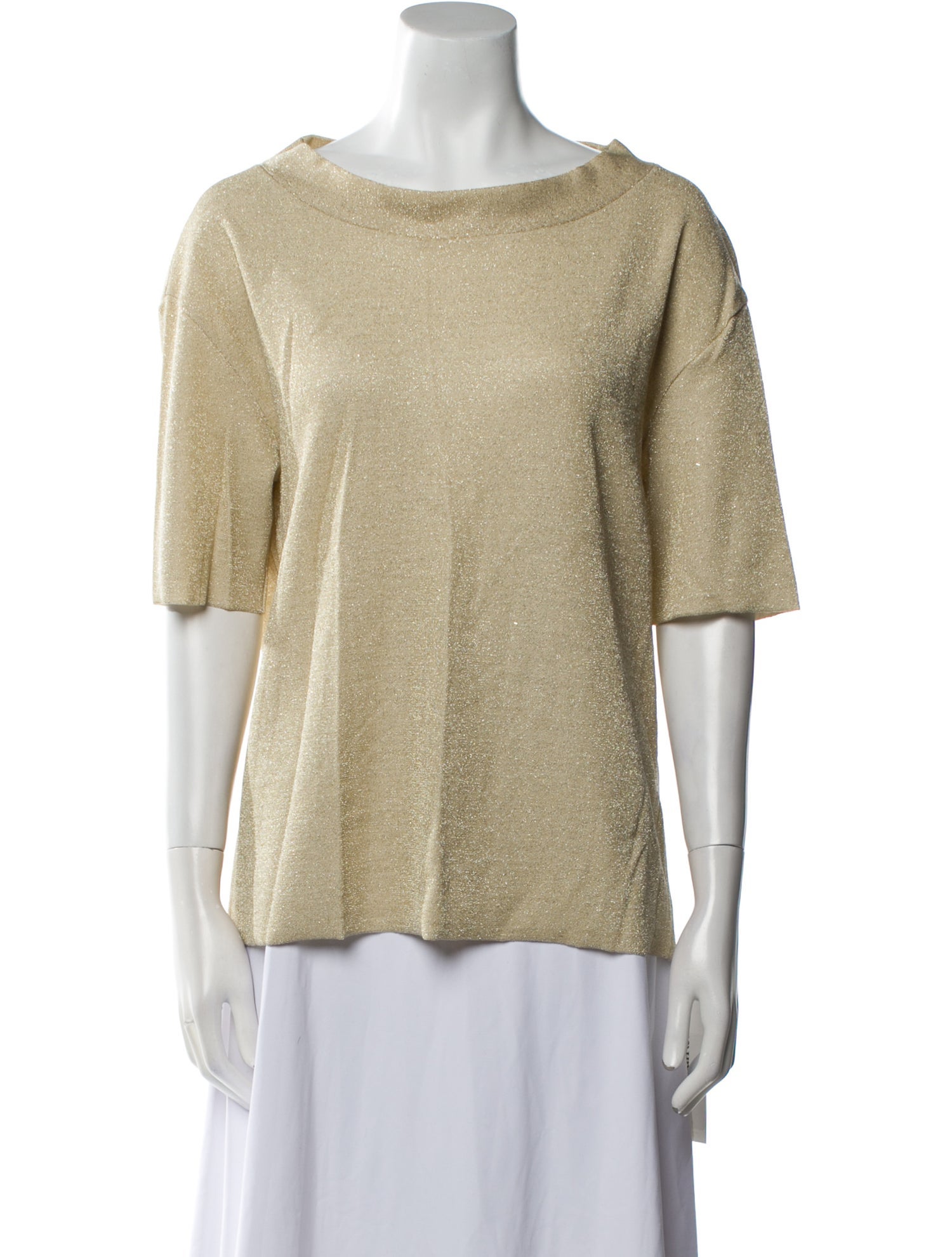 Marc Jacobs Cashmere Bateau Neckline T-Shirt