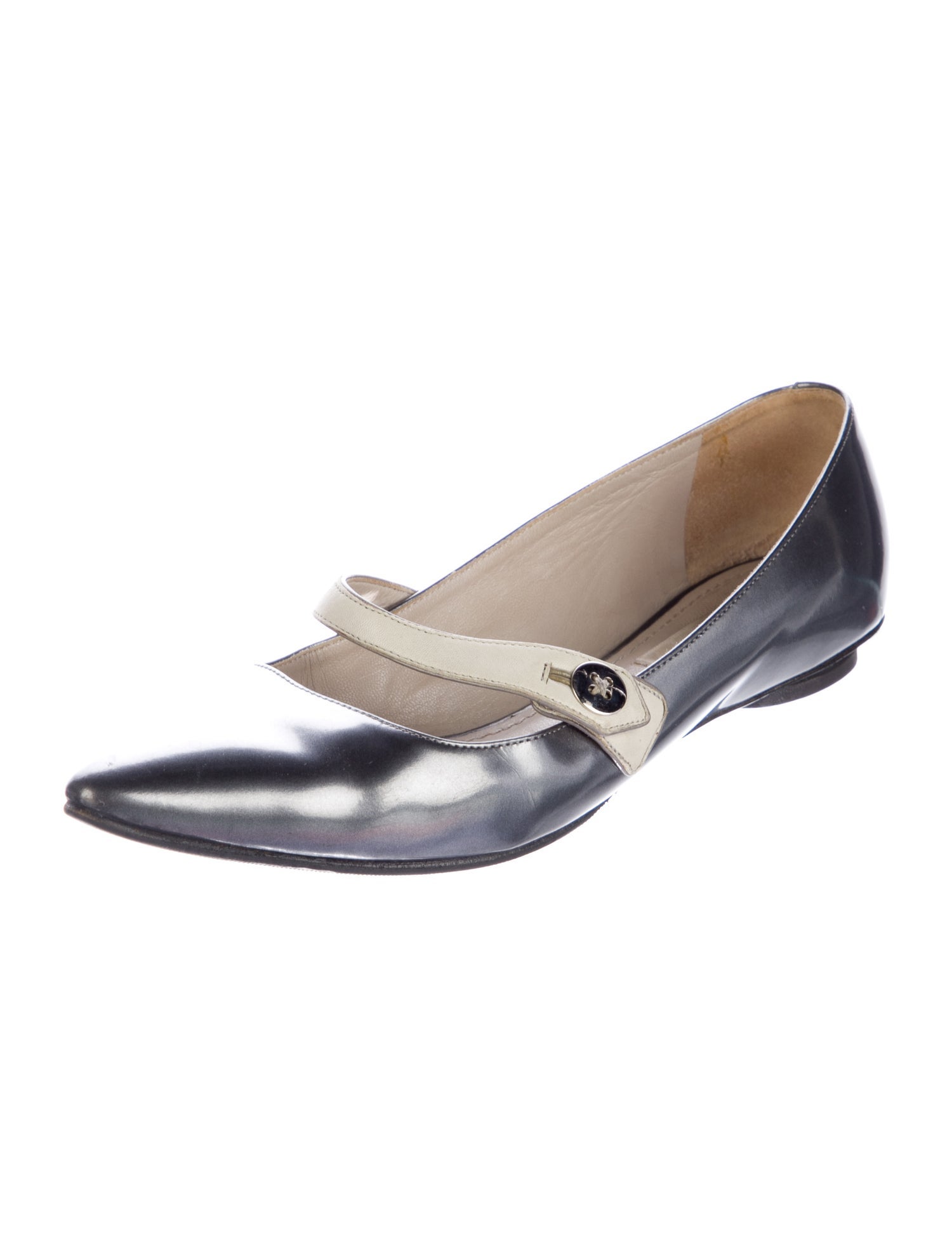 Marc Jacobs Leather Mary Jane Flats
