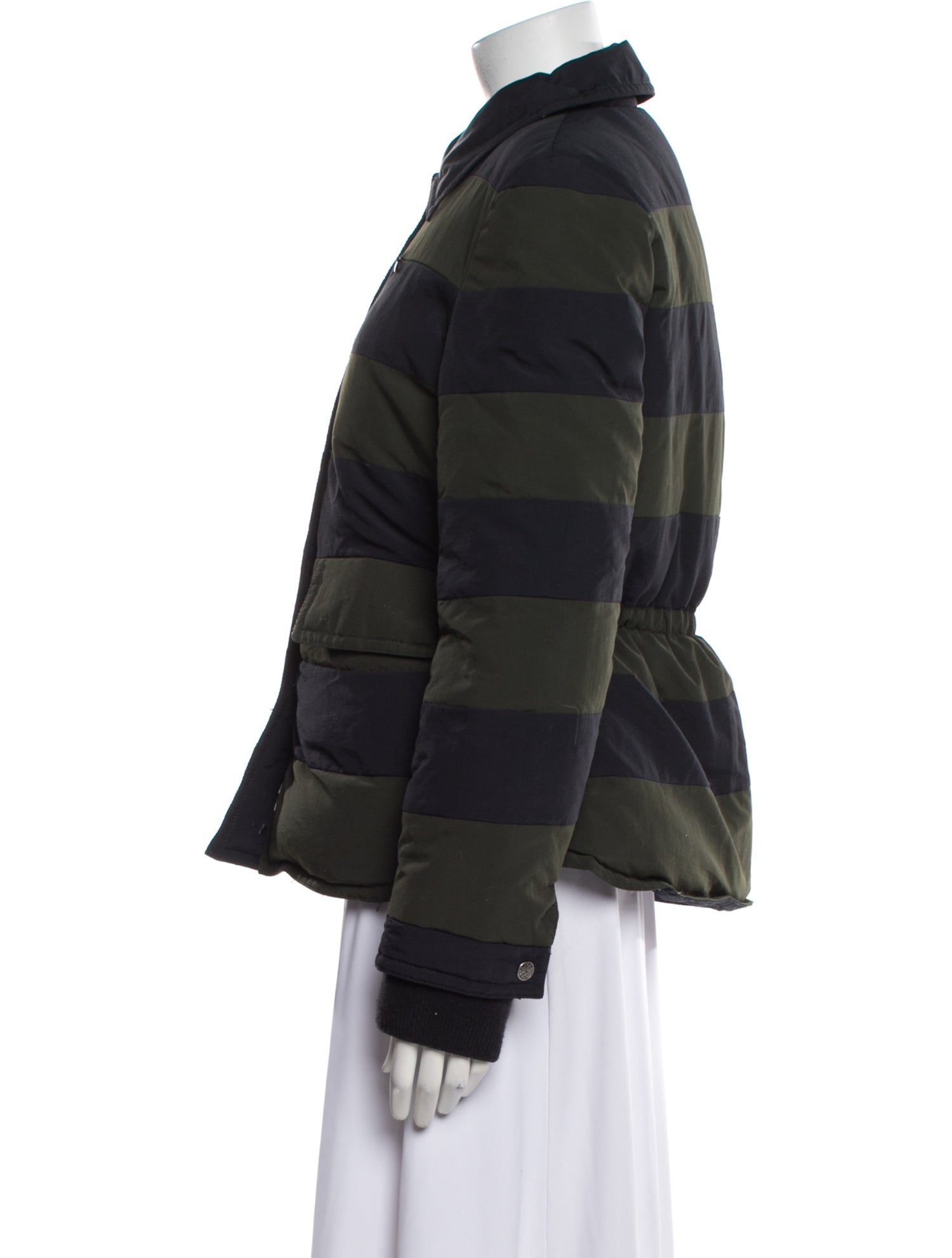 Marc Jacobs Nylon Striped Down Jacket