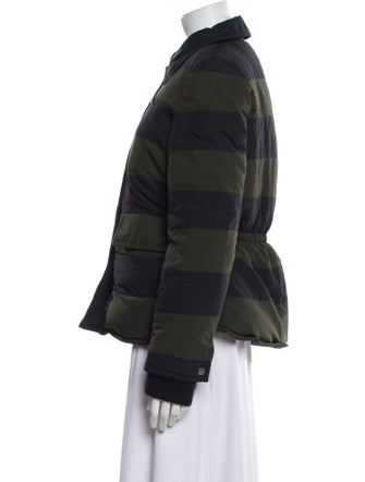 Marc Jacobs Nylon Striped Down Jacket