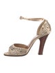 Marc Jacobs Satin Crystal Embellishments Sandals