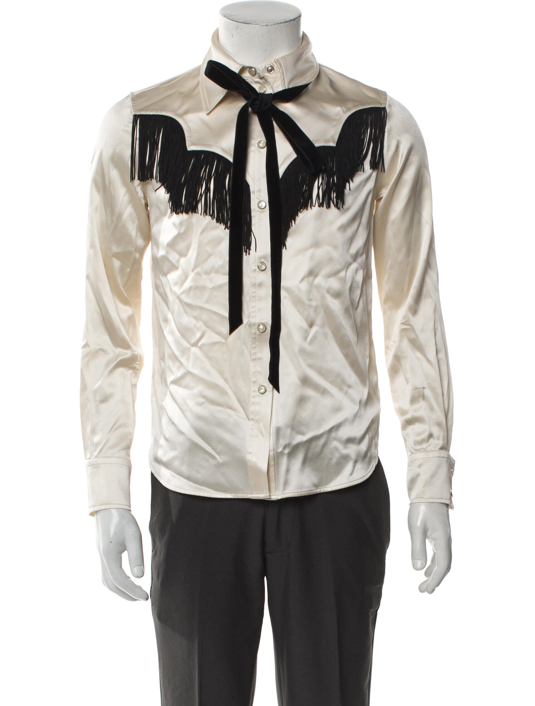 Marc Jacobs Silk Long Sleeve Button-Up Top