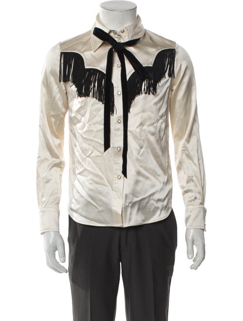Marc Jacobs Silk Long Sleeve Button-Up Top