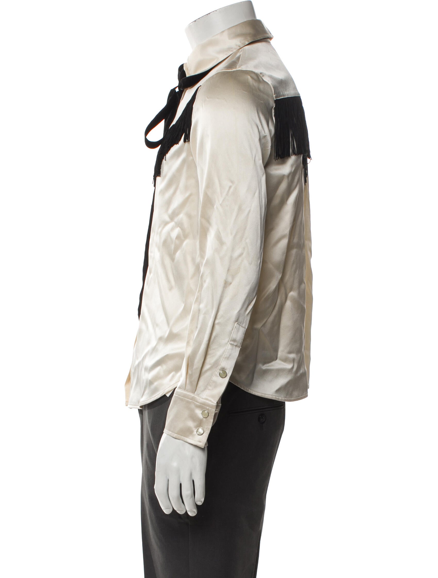 Marc Jacobs Silk Long Sleeve Button-Up Top