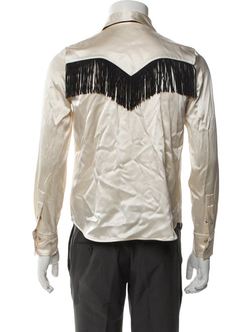 Marc Jacobs Silk Long Sleeve Button-Up Top