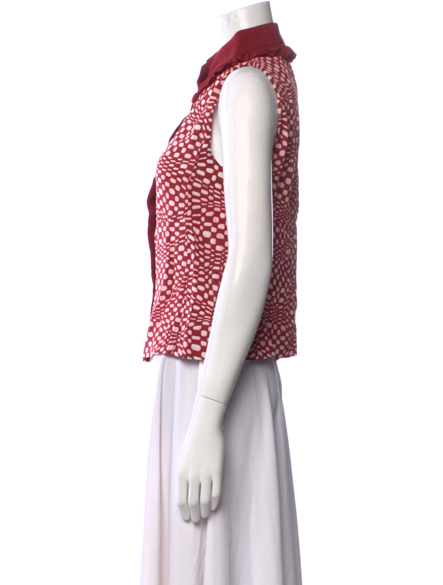 Marc Jacobs Printed Mock Neck Blouse