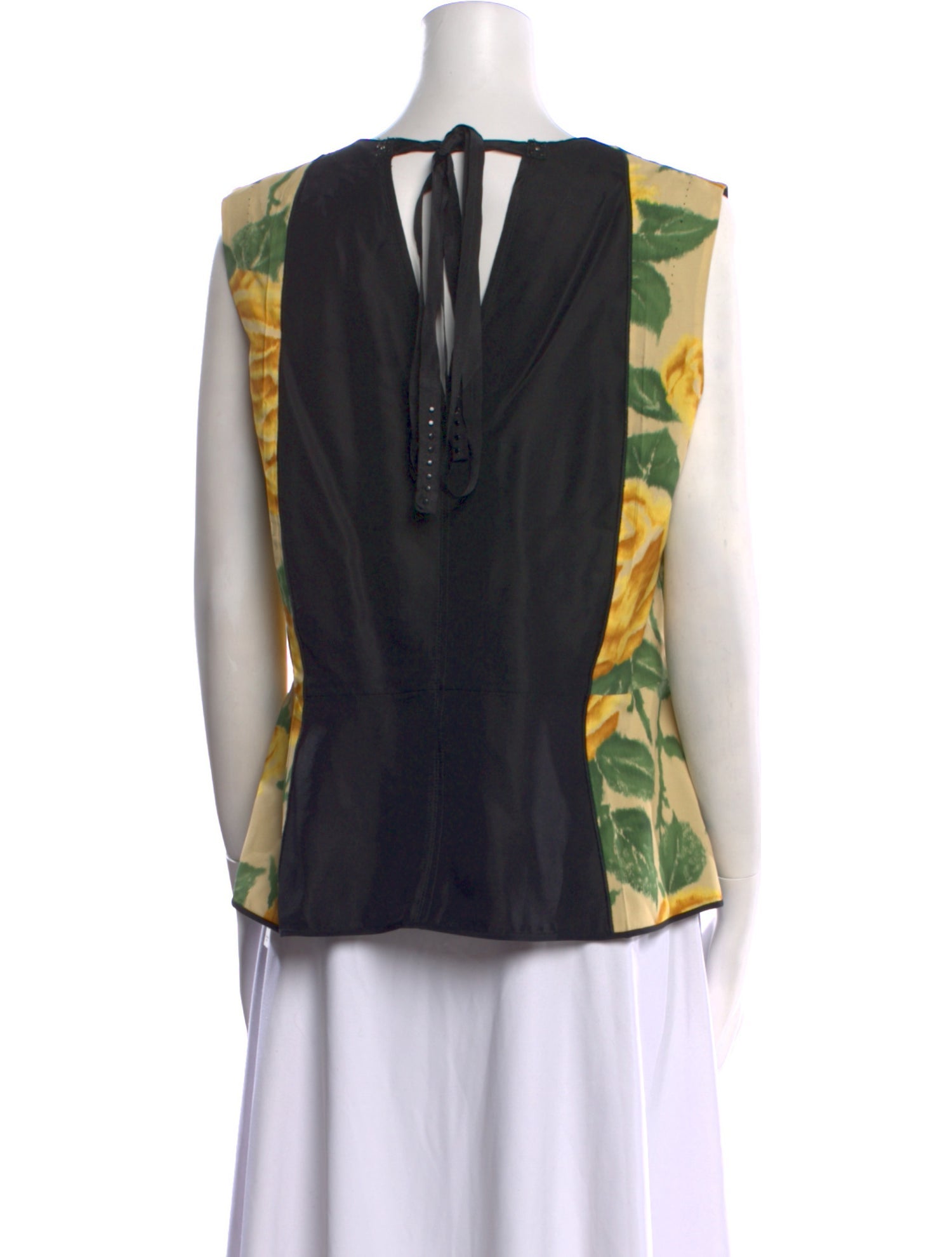 Marc Jacobs Floral Print Bateau Neckline Blouse