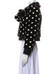Marc Jacobs Polka Dot Print Faux Fur Jacket