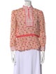Marc Jacobs Printed Mock Neck Blouse