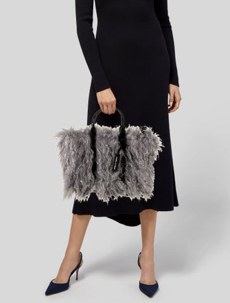 Marc Jacobs Faux Fur Top Handle Bag