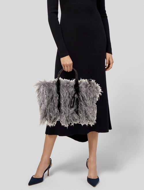 Marc Jacobs Faux Fur Top Handle Bag