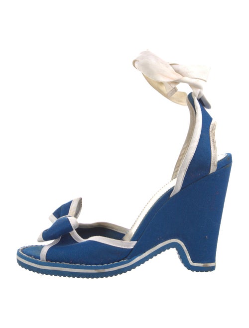 Marc Jacobs Canvas Printed Slingback Sandals