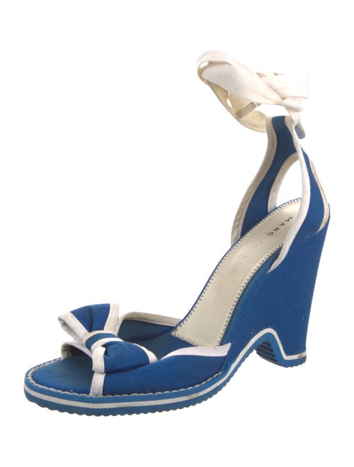 Marc Jacobs Canvas Printed Slingback Sandals