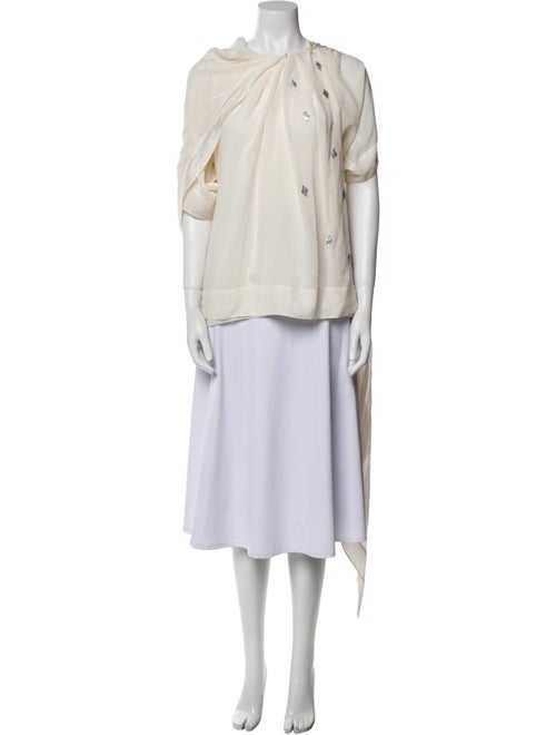 Marc Jacobs Silk Mock Neck Tunic