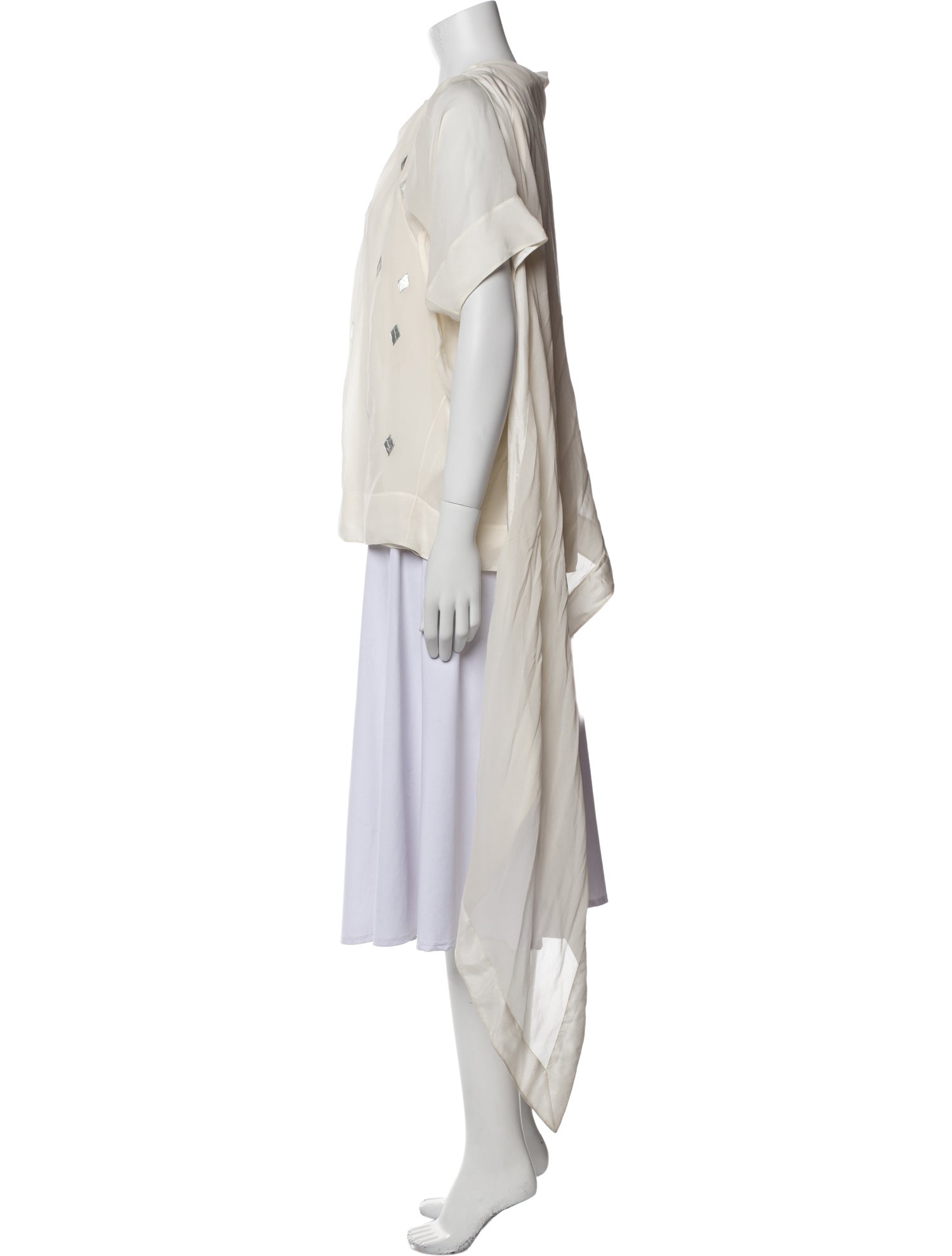 Marc Jacobs Silk Mock Neck Tunic