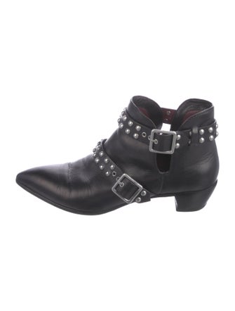 Marc Jacobs Leather Studded Accents Boots
