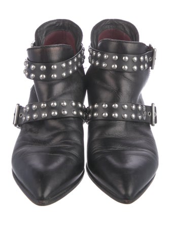 Marc Jacobs Leather Studded Accents Boots