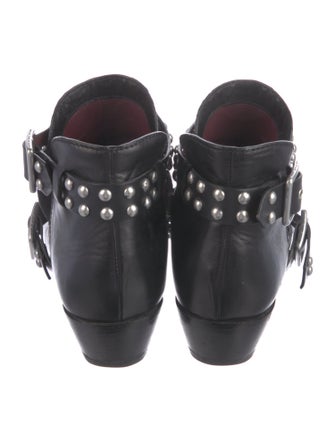 Marc Jacobs Leather Studded Accents Boots