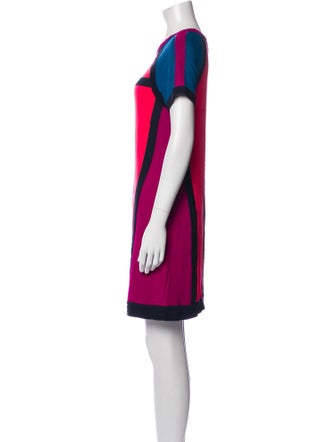 Marc Jacobs Colorblock Pattern Mini Dress