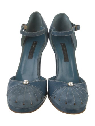 Marc Jacobs Suede Studded Accents D'Orsay Pumps