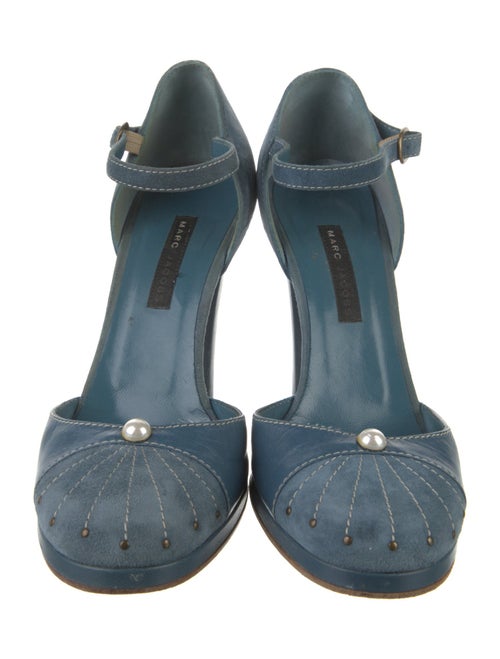 Marc Jacobs Suede Studded Accents D'Orsay Pumps