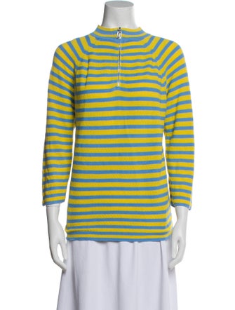 Marc Jacobs Striped Mock Neck Tunic