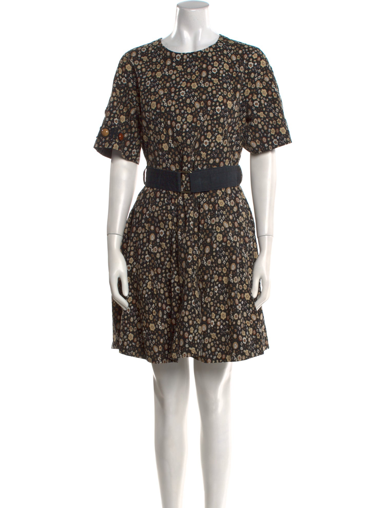 Marc Jacobs Floral Print Mini Dress