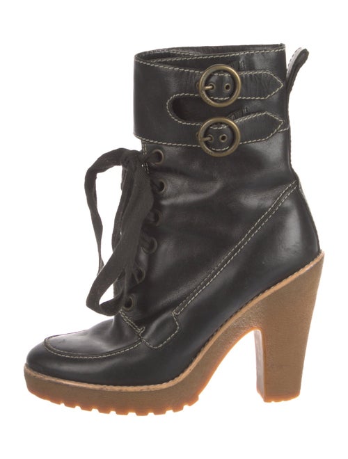 Marc Jacobs Leather Lace-Up Boots