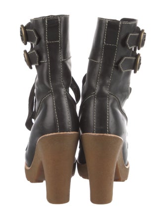 Marc Jacobs Leather Lace-Up Boots
