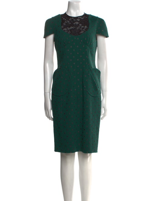 Marc Jacobs Polka Dot Print Knee-Length Dress