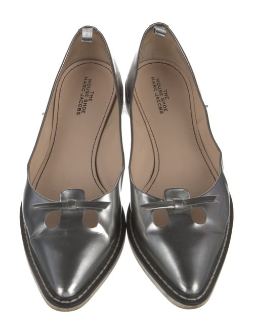 Marc Jacobs Leather Bow Accents Ballet Flats