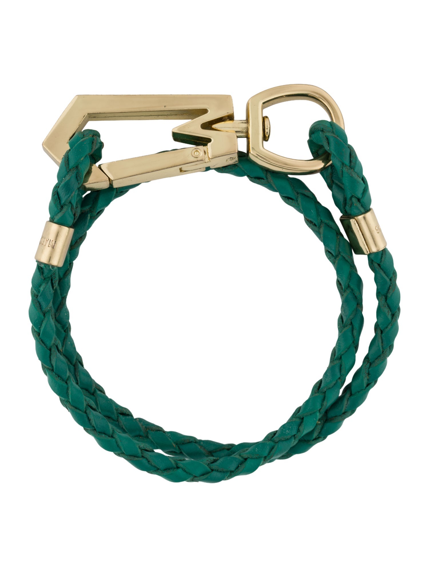 Marc Jacobs Leather Braided Double Wrap Bracelet
