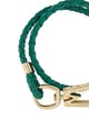 Marc Jacobs Leather Braided Double Wrap Bracelet