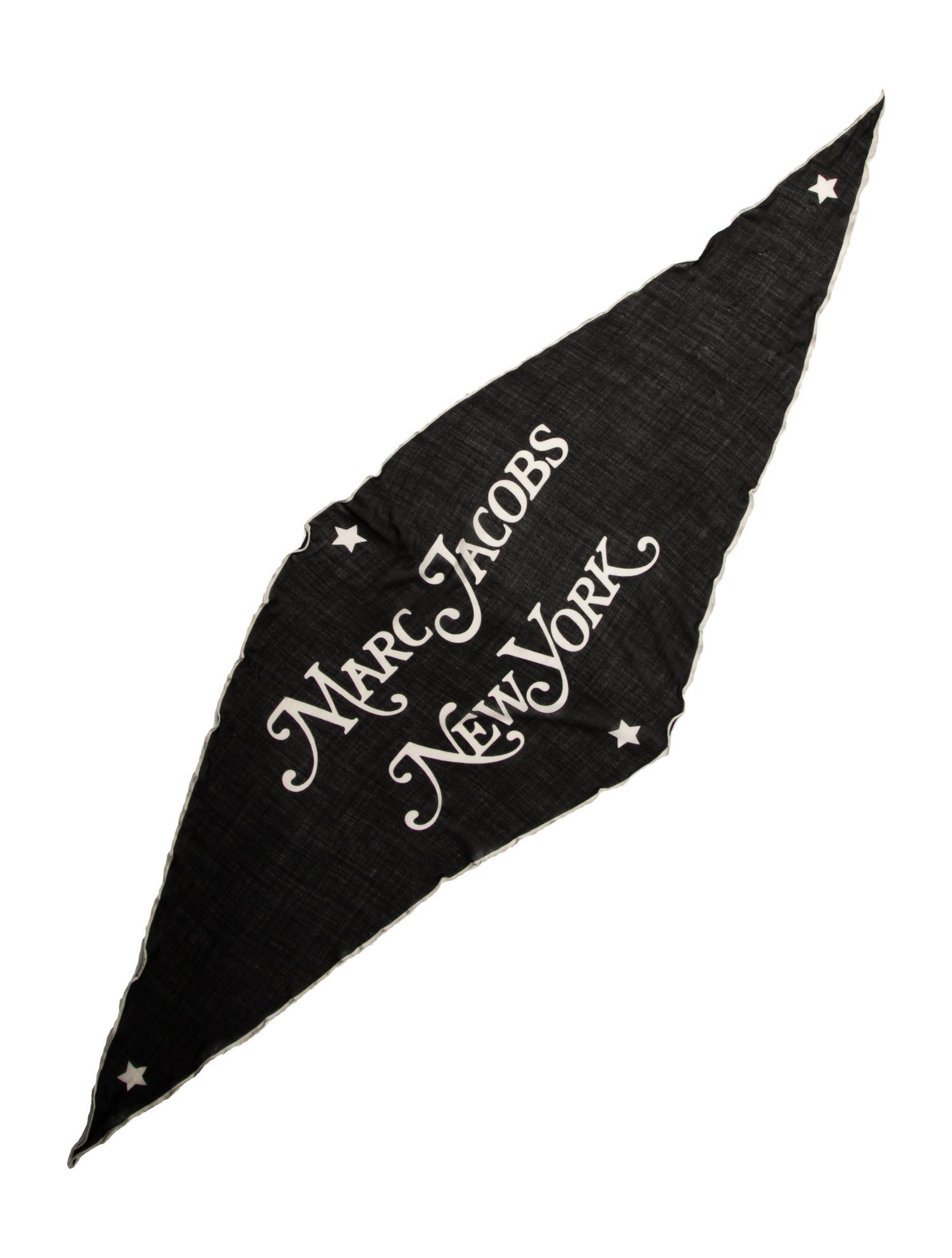 Marc Jacobs Glitter Graphic Print Scarf