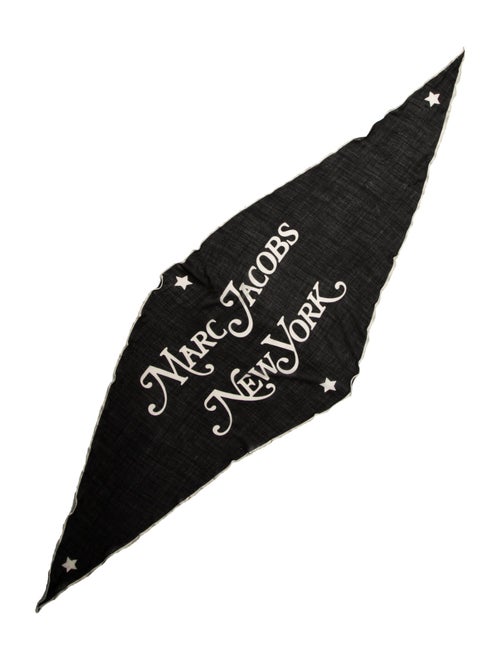 Marc Jacobs Glitter Graphic Print Scarf