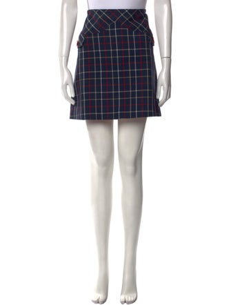 Marc Jacobs Plaid Print Mini Skirt