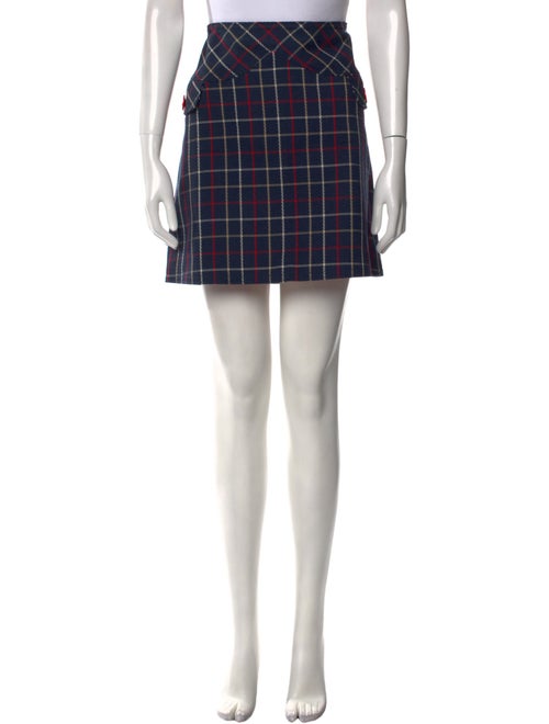 Marc Jacobs Plaid Print Mini Skirt