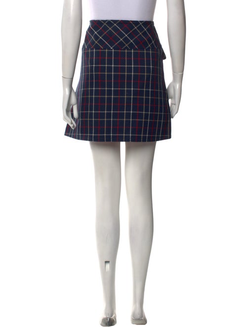 Marc Jacobs Plaid Print Mini Skirt