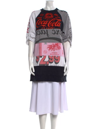 Marc Jacobs Graphic Print Crew Neck Tunic