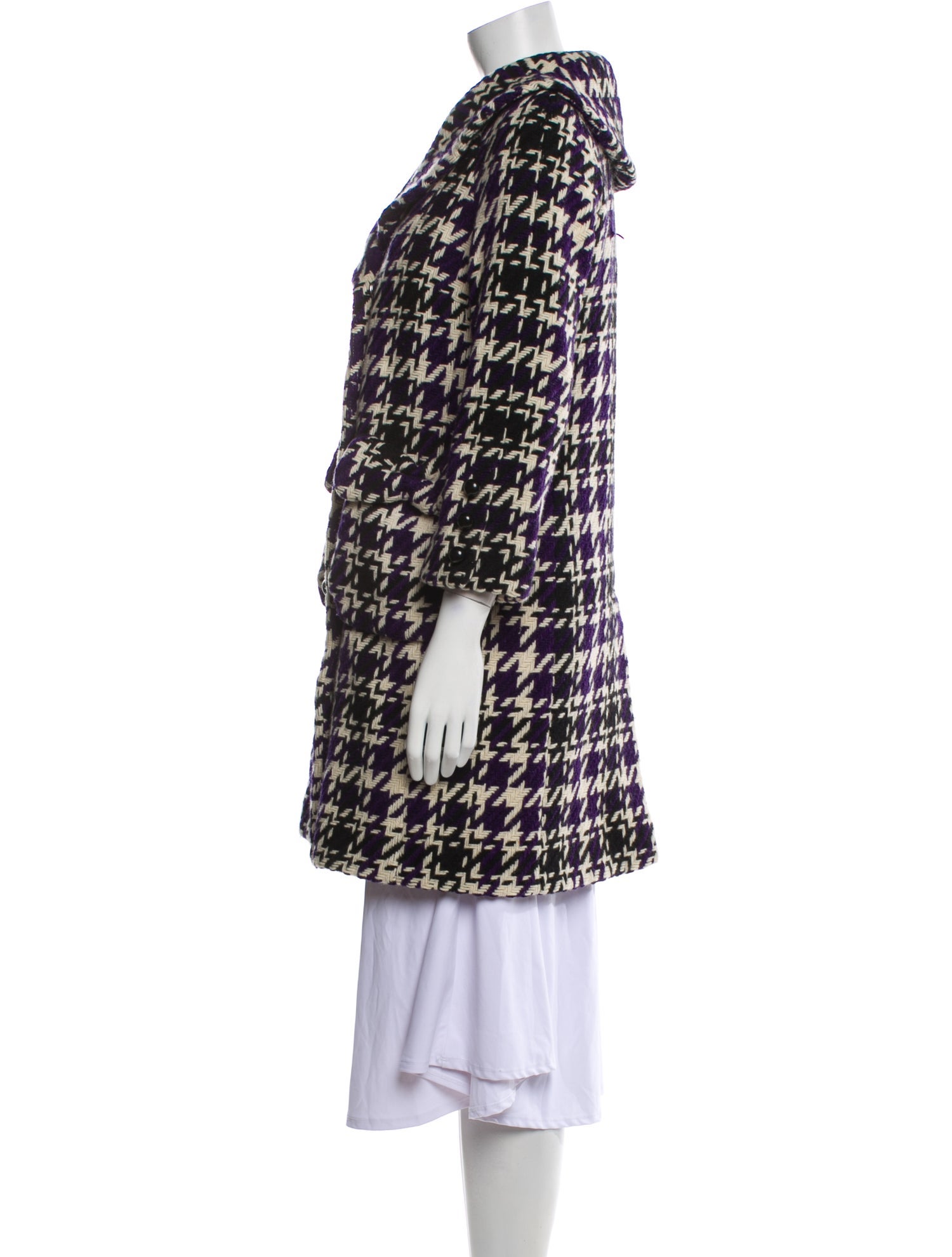 Marc Jacobs Houndstooth Print Coat