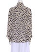 Marc Jacobs Printed Mock Neck Button-Up Top