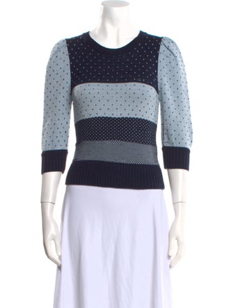 Marc Jacobs Striped Scoop Neck Sweater