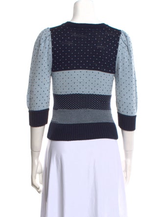 Marc Jacobs Striped Scoop Neck Sweater