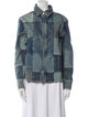Marc Jacobs Plaid Print Denim Jacket