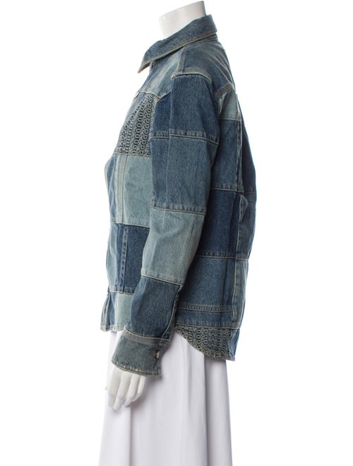 Marc Jacobs Plaid Print Denim Jacket