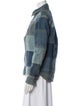 Marc Jacobs Plaid Print Denim Jacket