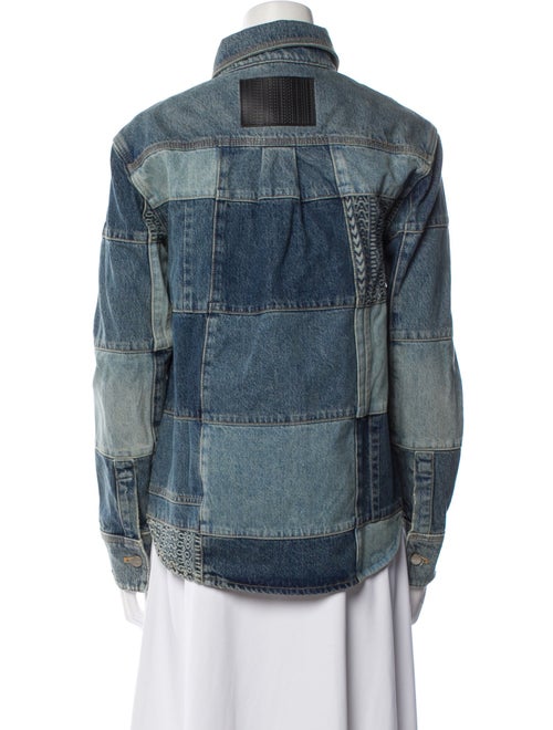 Marc Jacobs Plaid Print Denim Jacket